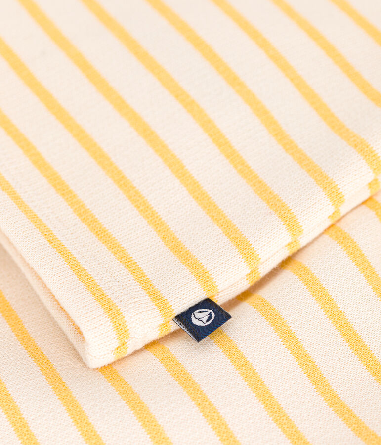 Ensemble 2 pi&egrave;ces en molleton gratt&eacute; b&eacute;b&eacute; jaune AVALANCHE/blanc DAISY