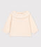 Blouse manches longues bébé en gaze de coton écru AVALANCHE