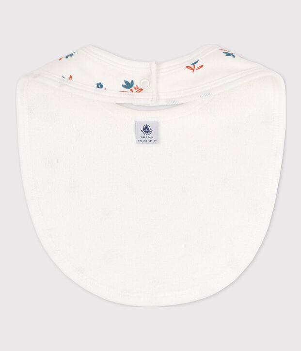 Bavoir imprim&eacute; b&eacute;b&eacute; en coton blanc/multicouleur