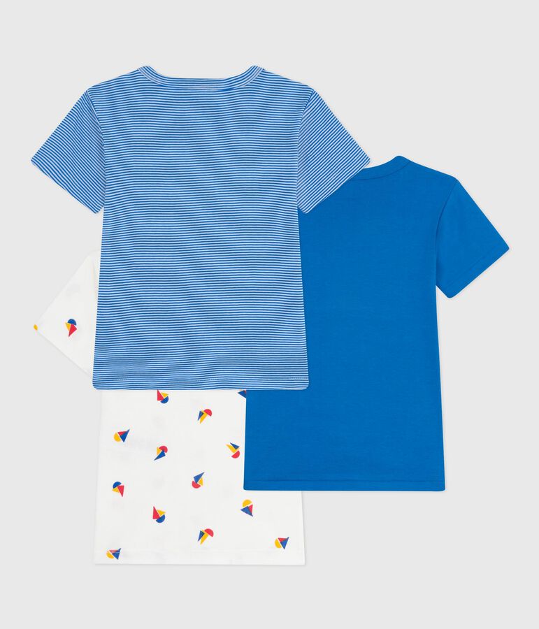 Lot de tee-shirts enfant en coton manches courtes imprim&eacute; variante 1