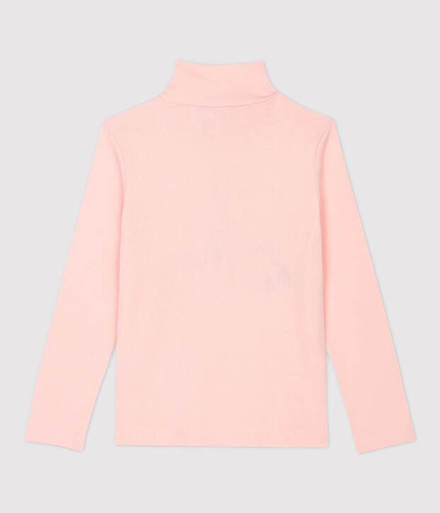 Sous-pull en coton enfant fille rose