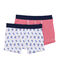 Lot de 2 boxers garçon blanc .