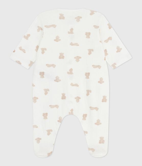 Pyjama bébé en tubique imprimé MARSHMALLOW/ BRUN