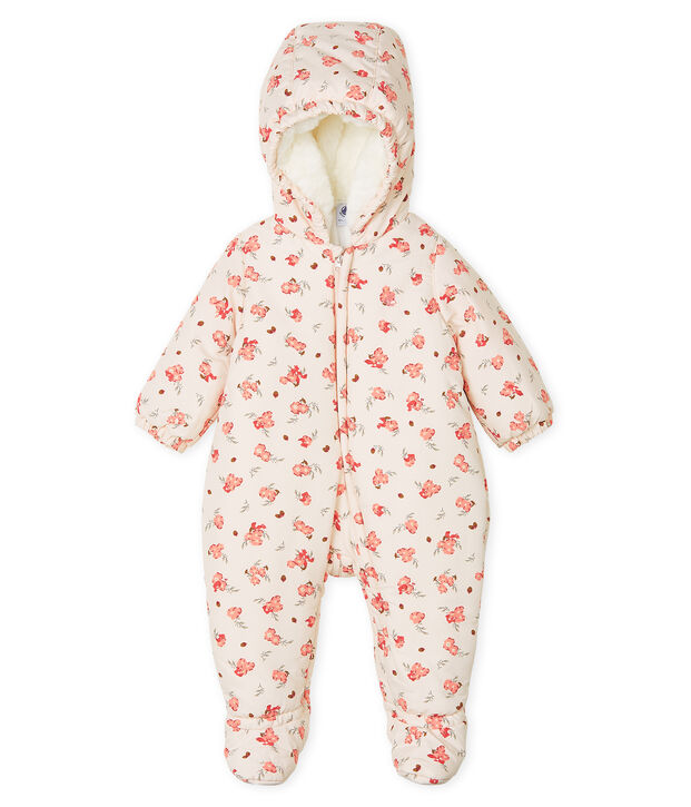 Combipilote microfibre imprim&eacute;e b&eacute;b&eacute; fille rose/multicouleur