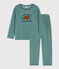 Pyjama en velours enfant bleu BRUT/blanc MULTICO