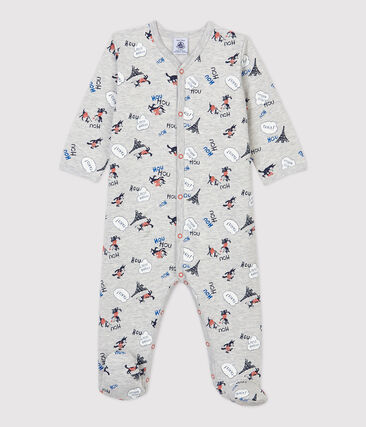 PETIT BATEAU - Dors-bien bébé Paris molleton en coton biologique