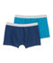 Lot de 2 boxers garçon en jersey stretch lot .