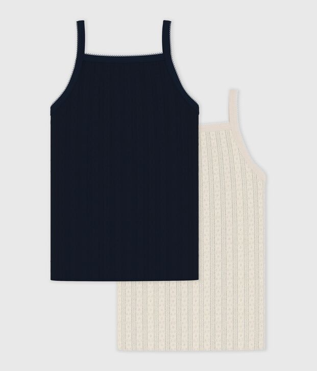 Lot de d&eacute;bardeurs enfant en coton ajour&eacute; uni multicouleur