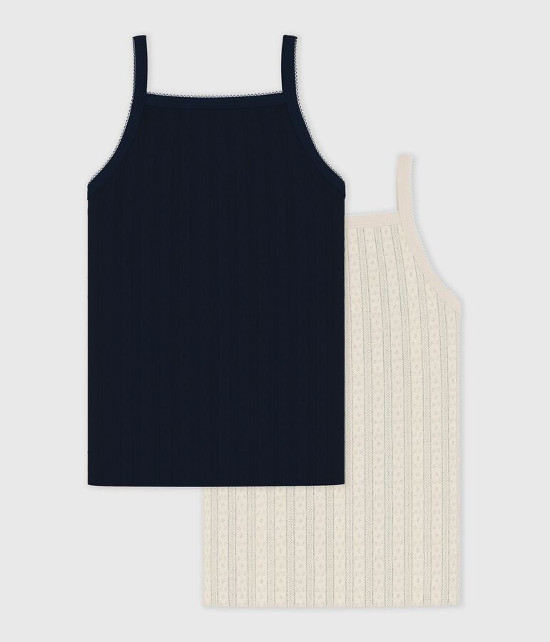 Lot de d&eacute;bardeurs enfant en coton ajour&eacute; uni variante 1