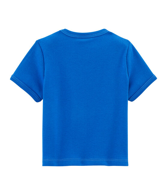Tee-shirt uni bébé garçon bleu DELFT