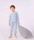Pyjama enfant en coton &eacute;ponge &agrave; rayures