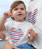 T-shirt bébé en coton à manches courtes uni blanc MARSHMALLOW/blanc MULTICO