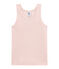 Débardeur petite fille en laine et coton rose JOLI