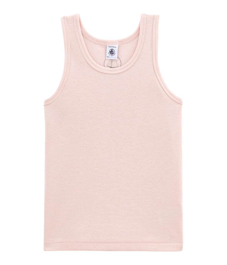 D&eacute;bardeur petite fille en laine et coton rose JOLI