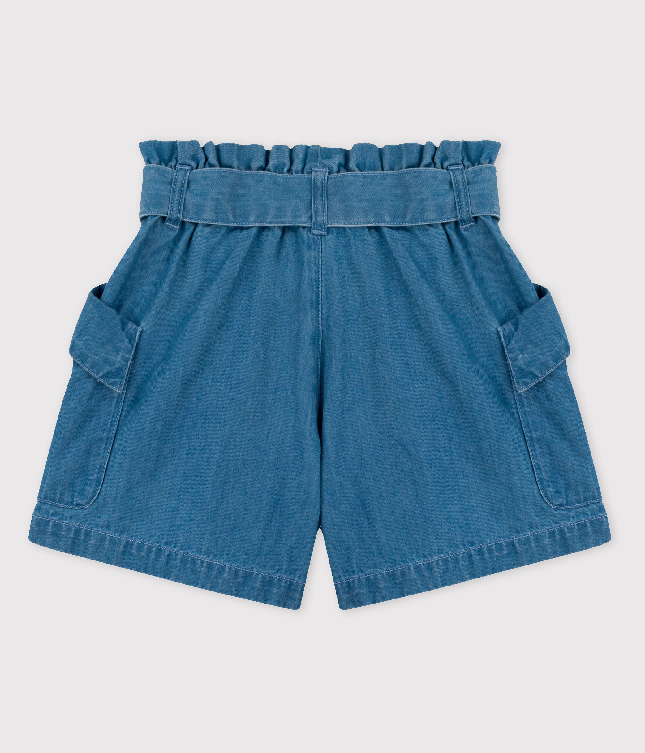 Short en denim enfant fille DENIM CLAIR Petit Bateau