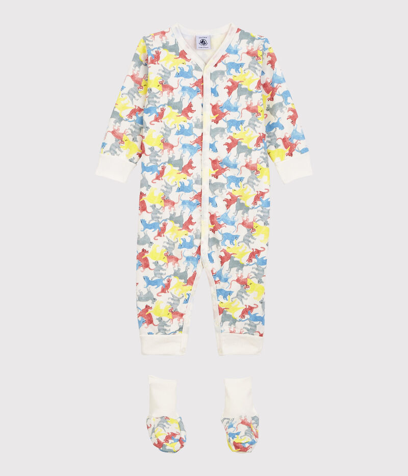 Ensemble nuit chats colorés bébé en molleton