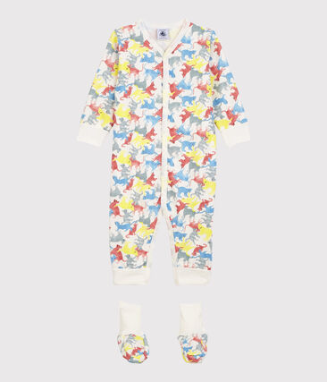PETIT BATEAU - Ensemble nuit chats colorés bébé en molleton
