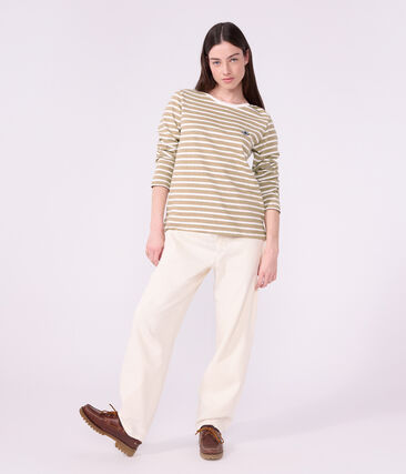 Marinière femme en coton manches longues