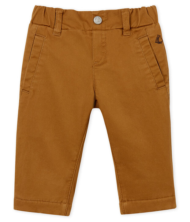 Pantalon doubl&eacute; polaire b&eacute;b&eacute; ga&ccedil;on marron