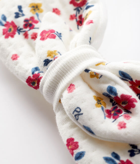 Bandeau fleuri bébé fille blanc MARSHMALLOW/blanc MULTICO