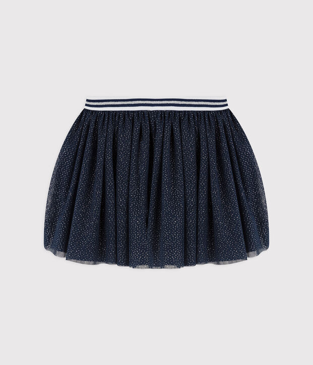 Jupe en tulle enfant fille bleu/gris