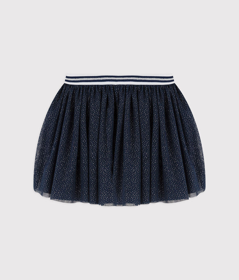 Jupe en tulle enfant fille bleu/gris