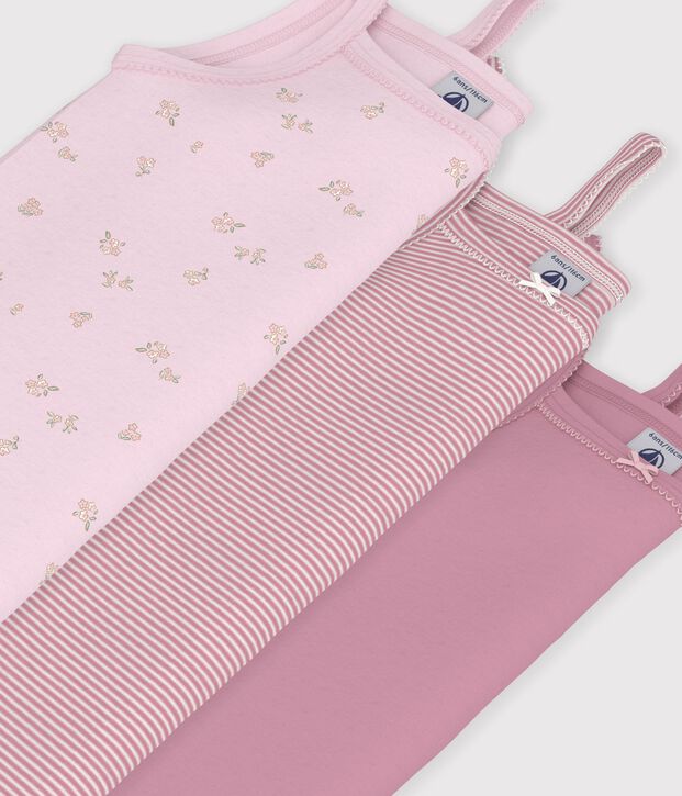 Lot de d&eacute;bardeurs enfant en coton &agrave; fleurs multicouleur