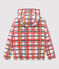 Coupe vent chaud enfant mixte blanc MARSHMALLOW+SIGNAL/rouge MULTICO