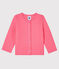 Cardigan bébé fille - garçon en tubique matelassé rose CUPCAKE