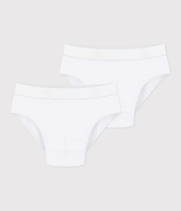 Lot de 2 slips unis en coton enfant