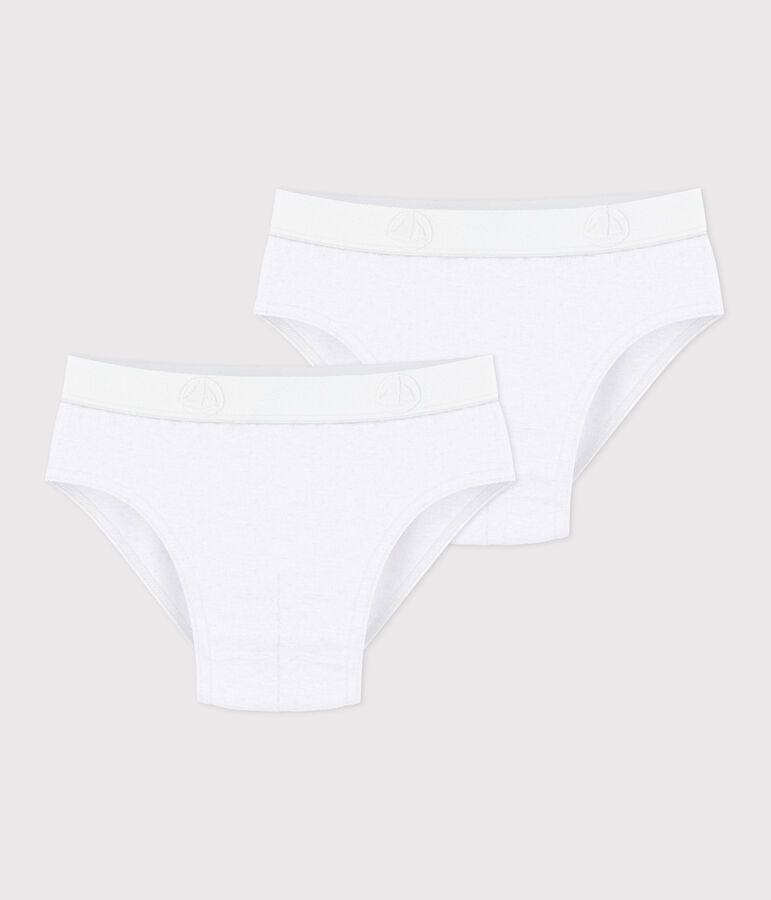 Lot de 2 slips unis en coton enfant variante 1