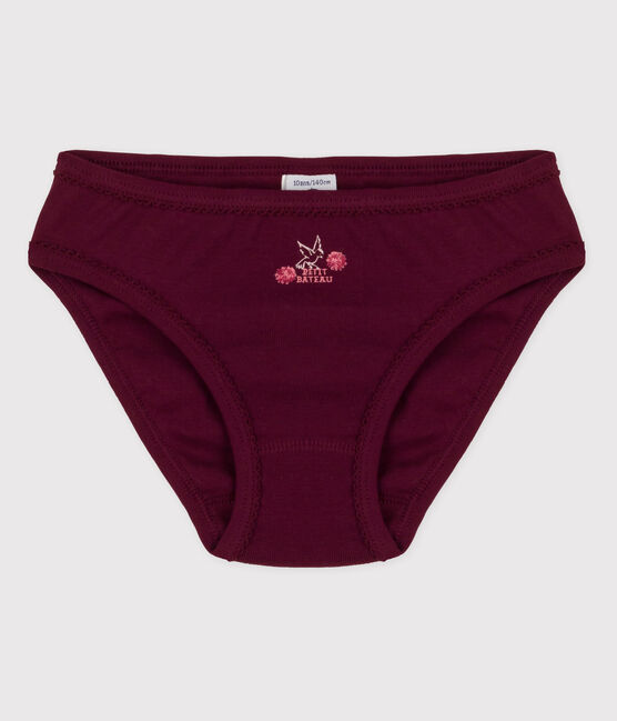 Culotte petite fille en coton violet OGRE