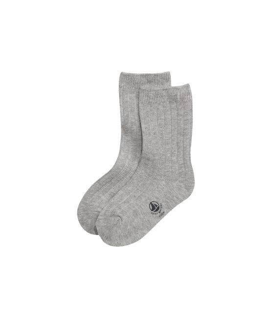 Chaussettes garçon unies gris SUBWAY CHINE