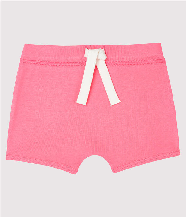 Short b&eacute;b&eacute; mixte uni rose