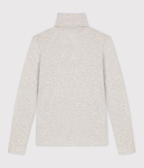Tee-shirt col roulé L'ICONIQUE chaud Femme gris BELUGA CHINE