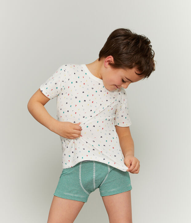 Duo de tee-shirts manches courtes petit gar&ccedil;on multicouleur