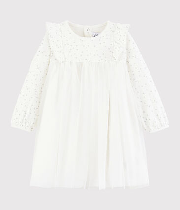 PETIT BATEAU - Robe manches longues bébé fille