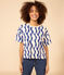 T-shirt LE BOXY imprimé en coton Femme blanc AVALANCHE/ MULTICO