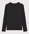 T-shirt col V iconique en coton Femme gris CITY CHINE