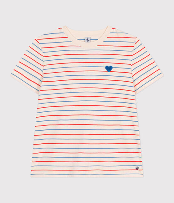 Tee-shirt Femme Le Droit en coton rayé blanc AVALANCHE/ MULTICO