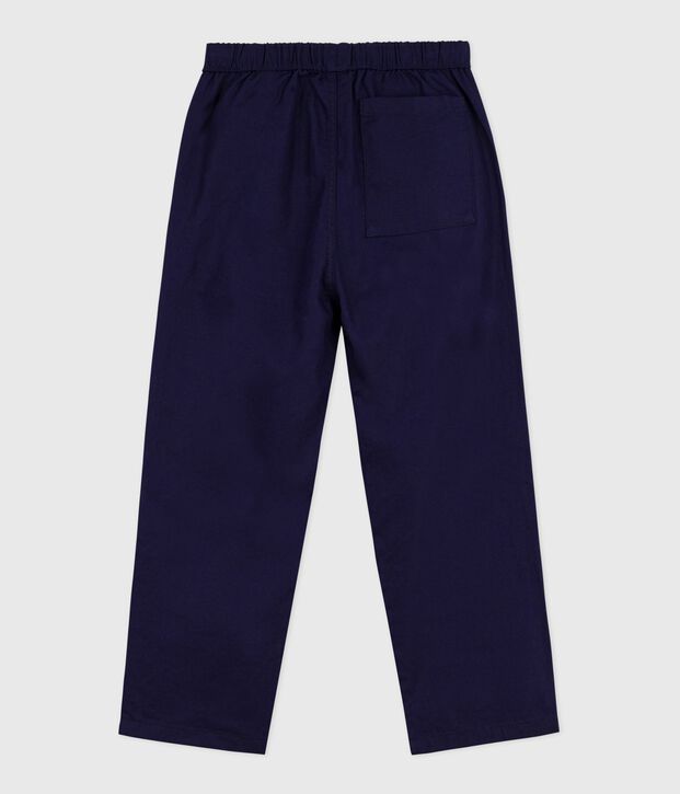 Pantalon enfant en denim bleu marine