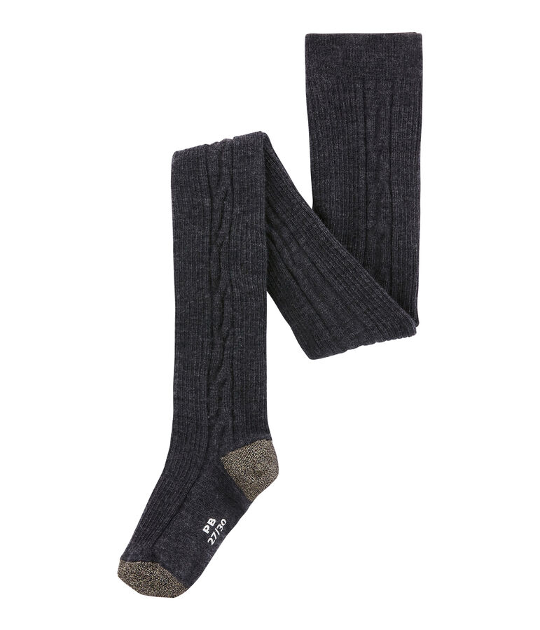 Collant en jersey enfant fille gris CITY CHINE