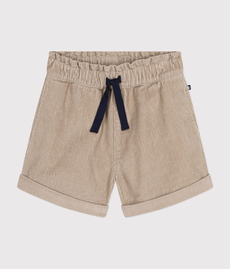 Short en velours enfant fille HUITRE