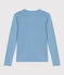 Tee-shirt L'ICONIQUE col rond en coton Femme bleu AZUL