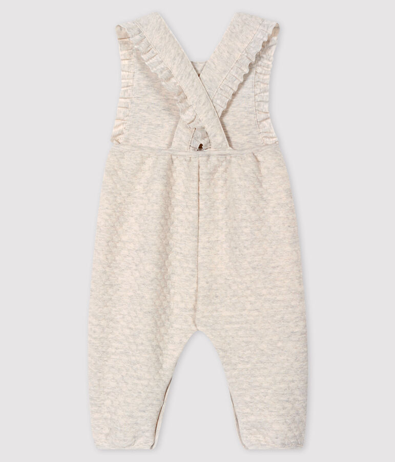 Salopette longue b&eacute;b&eacute; fille beige