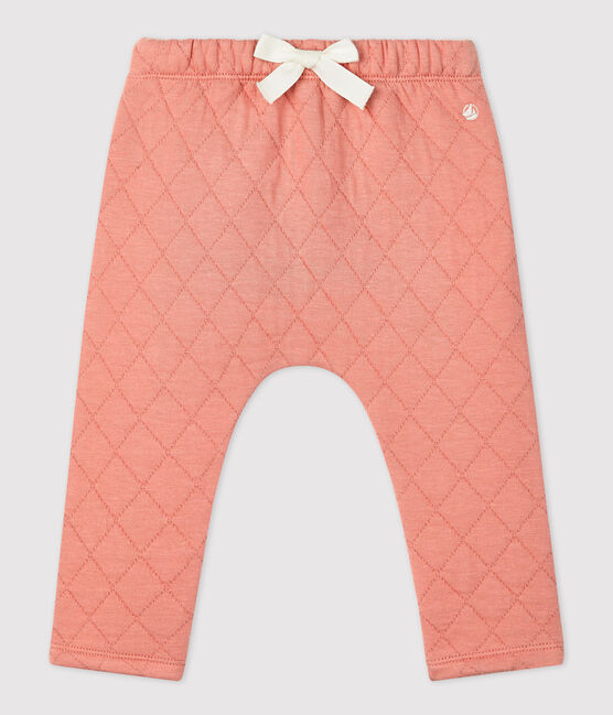Pantalon en tubique matelassé bébé rose PAPAYE