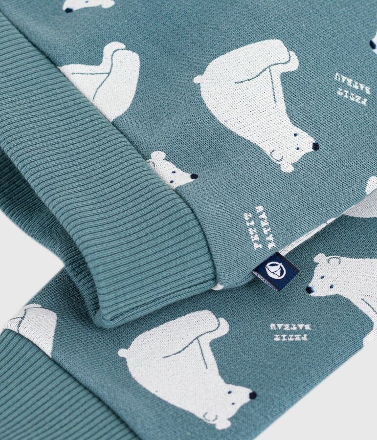 Sweatshirt b&eacute;b&eacute; en coton imprim&eacute; ours gris GOBELIN/ MULTICO