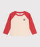 Tee-shirt manches longues en coton enfant garçon AVALANCHE/ OURSIN