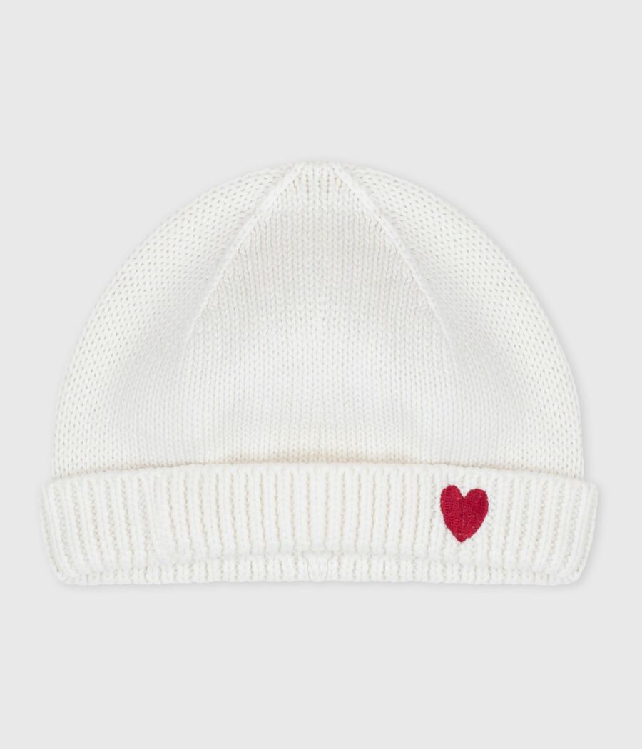 Bonnet naissance mixte en coton tricoté (Petit Bateau) - Couverture