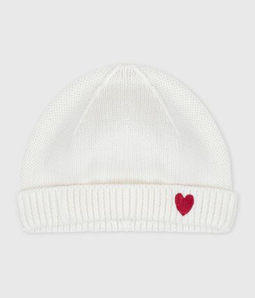 Bonnet naissance tricoté en coton